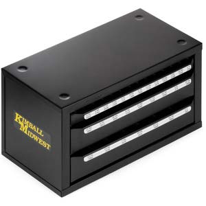 56 Piece Super Primalloy® Edge Maintenance Length 3 Drawer Cabinet Drill Bit Set (1/16" - 1/2" by 64ths)