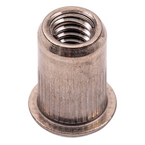 #8-32 302 Stainless Steel Large Flange Insert